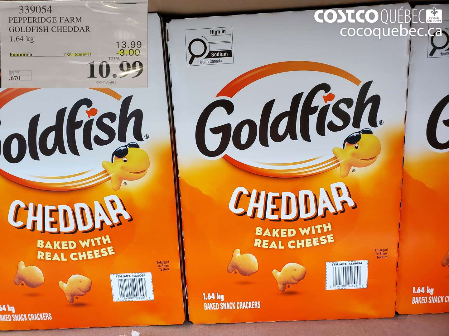 339054 PEPPERIDGE FARM GOLDFISH CHEDDAR ($3.00 INSTANT SAVINGS EXPIRES ON 2026-09-13) $10.99