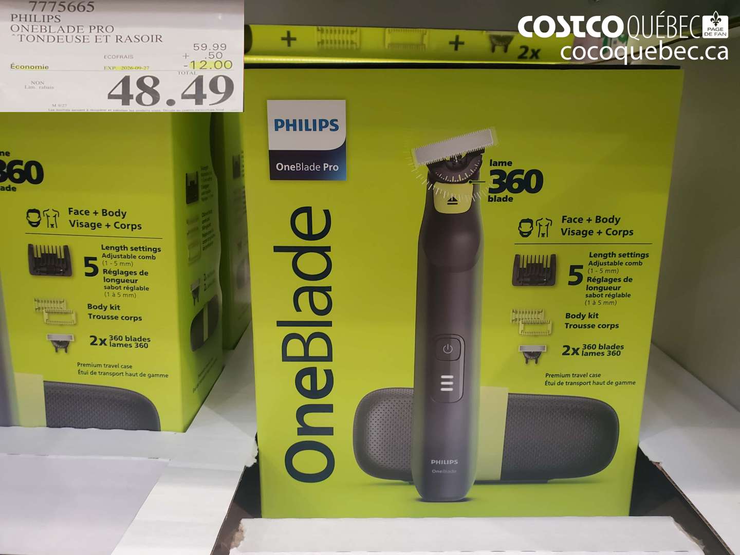 7775665 PHILIPS ONEBLADE PRO ($12.00 INSTANT SAVINGS EXPIRES ON 2026-09-27) $48.49