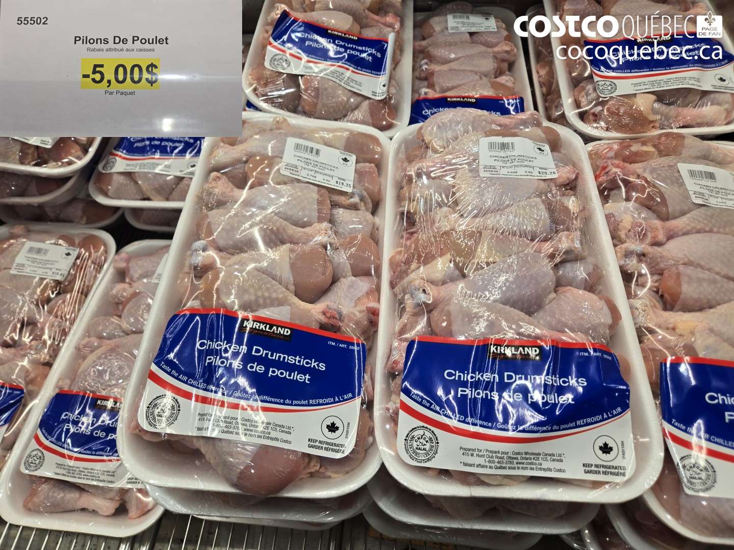 55502 PILONS DE POULET ($5.00 INSTANT SAVINGS)