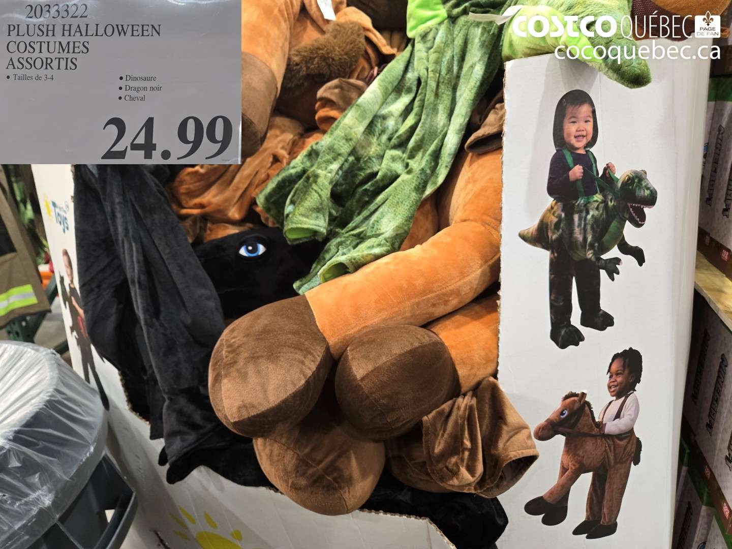 2033322 PLUSH HALLOWEEN COSTUMES ASSORTIS $24.99