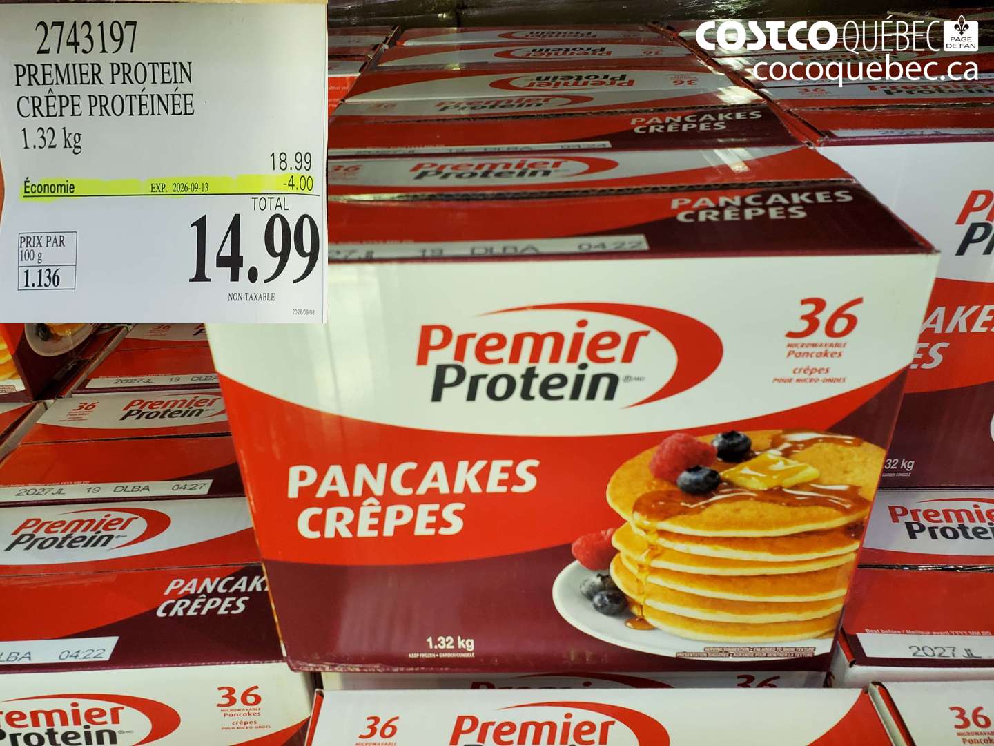 2743197 PREMIER PROTEIN CRÊPE PROTÉINÉE ($4.00 INSTANT SAVINGS EXPIRES ON 2026-09-13) $14.99