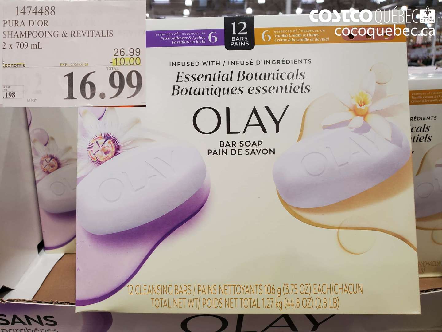 1474488 PURA D'OR SHAMPOOING & REVITALIS ($10.00 INSTANT SAVINGS EXPIRES ON 2026-09-27) $16.99