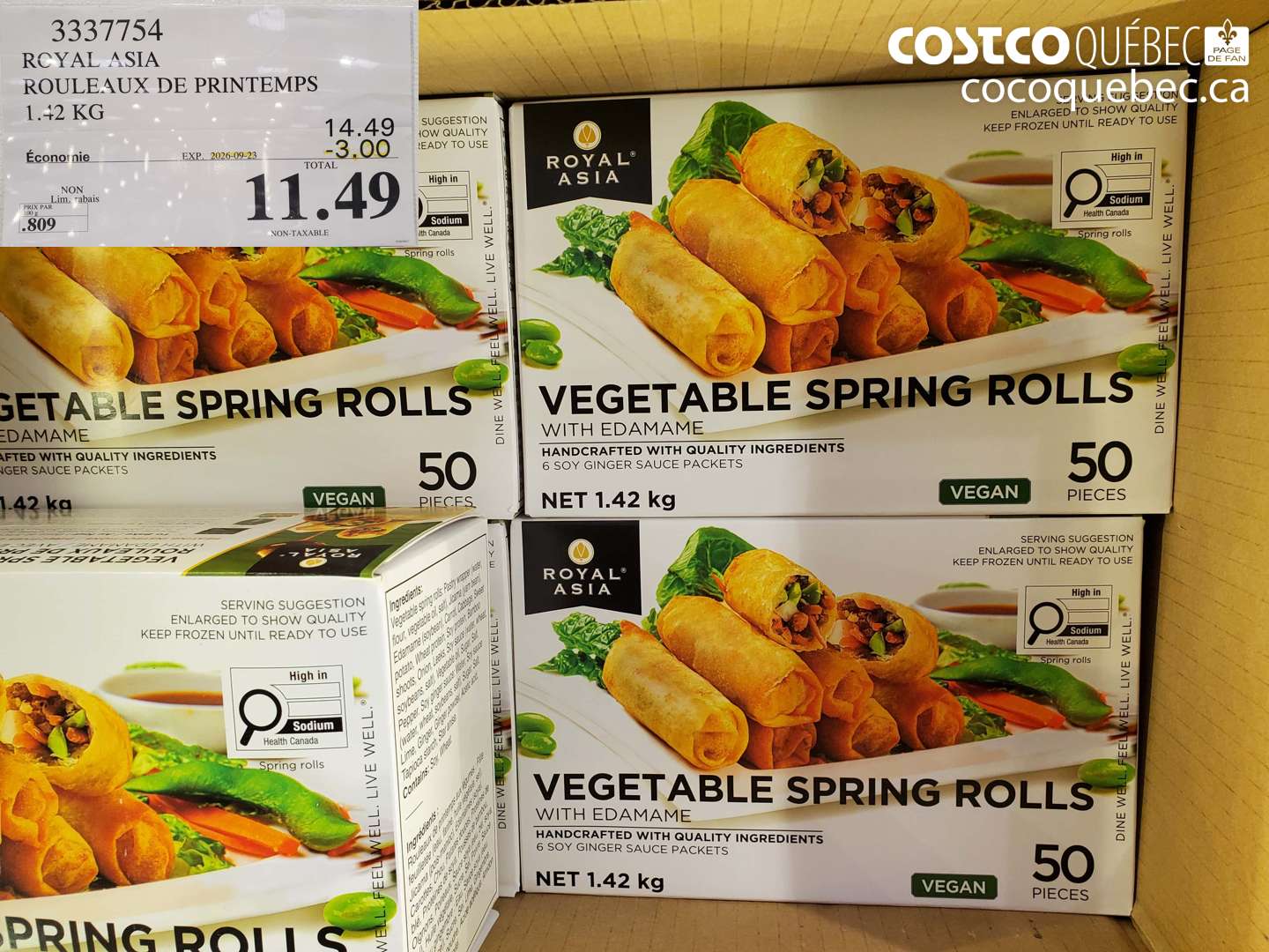 3337754 RCYAL ASIA ROULEAUX DE PRINTEMPS ($3.00 INSTANT SAVINGS EXPIRES ON 2026-09-23) $11.49