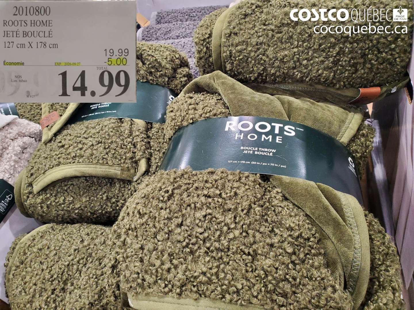 2010800 ROOTS HOME JETÉ BOUCLÉ ($5.00 INSTANT SAVINGS EXPIRES ON 2026-09-27) $14.99