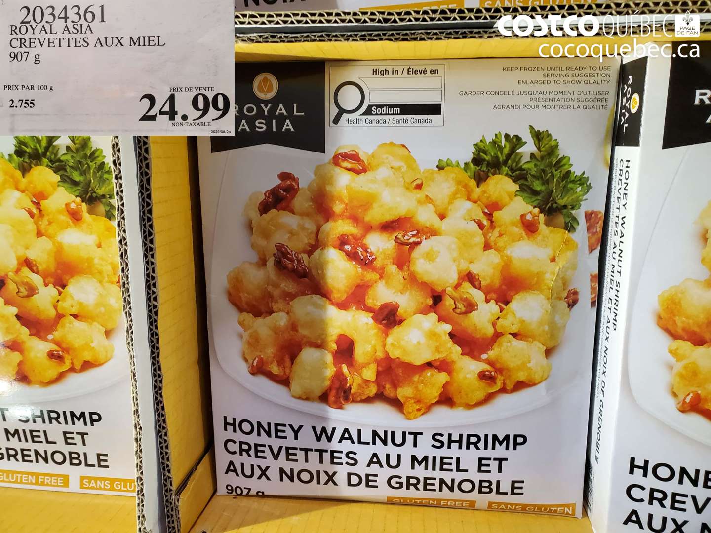 2034361 ROYAL ASIA CREVETTES AUX MIEL $24.99