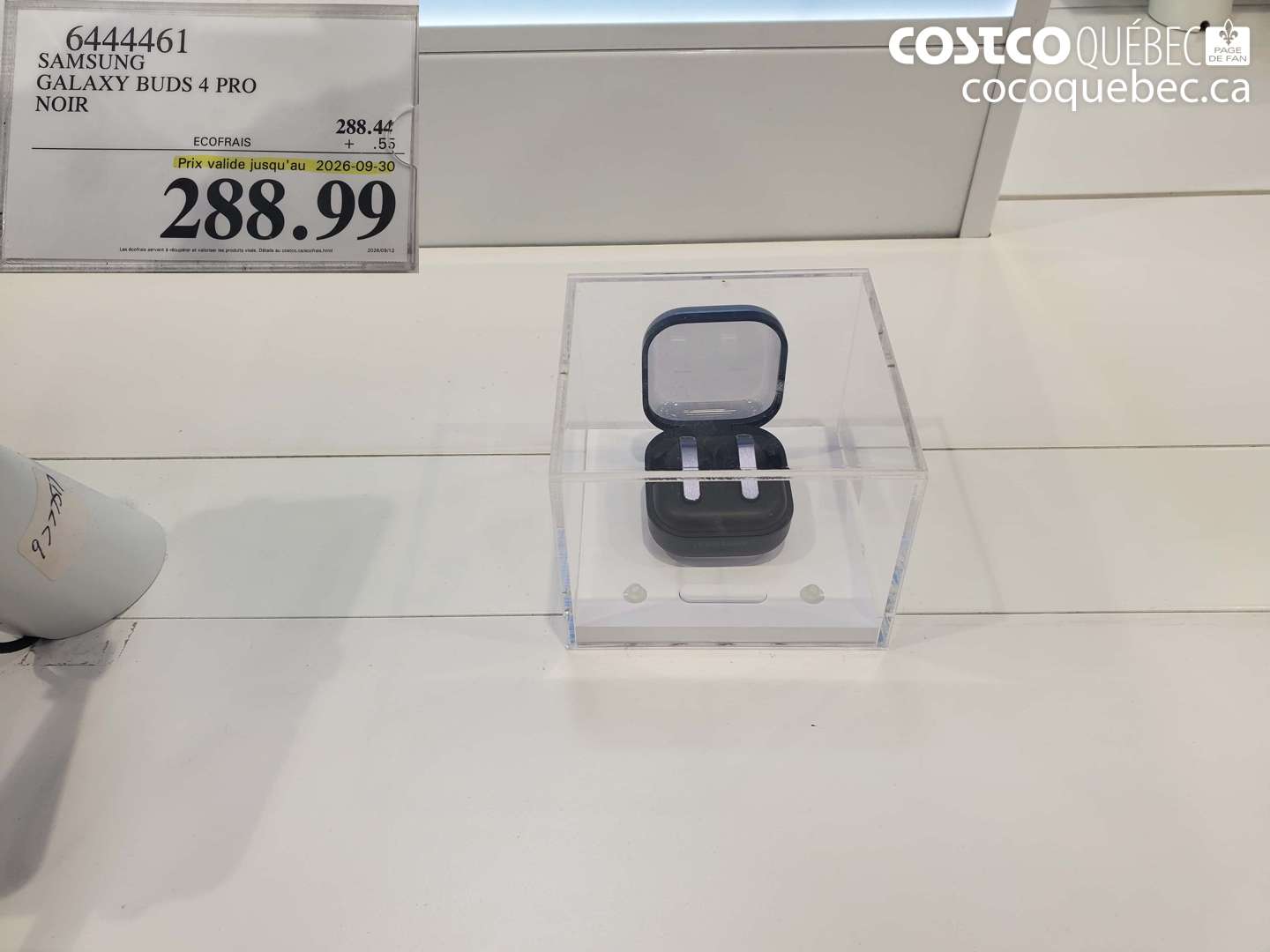 6444461 SAMSUNG GALAXY BUDS 4 PRO NOIR (EXPIRES ON 2026-09-30) $288.99