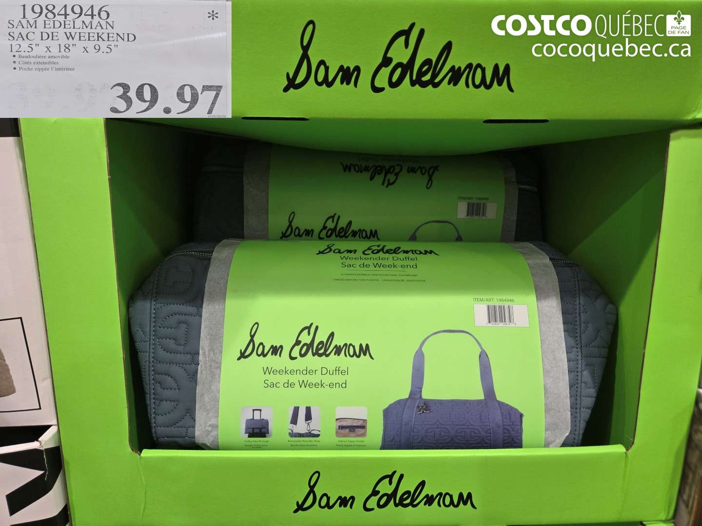 1984946 SAM EDELMAN SAC DE WEEKEND 12.5