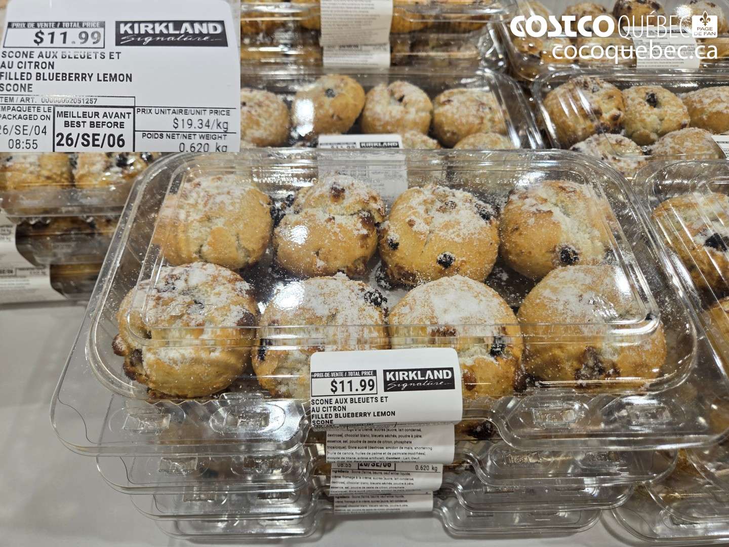 2051257 SCONE AUX BLEUETS ET AU CITRON $11.99