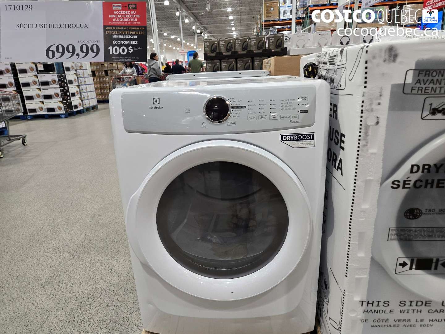1710129 SÉCHEUSE ELECTROLUX $699.99