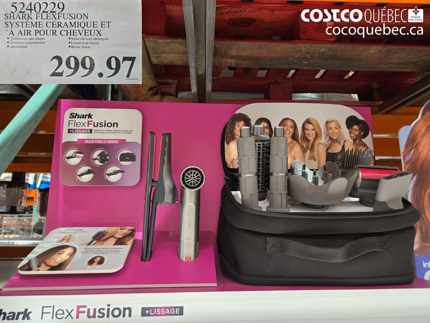 5240229 SHARK FLEXFUSION SYSTÈME CÉRAMIQUE ET À AIR POUR CHEVEUX $299.97