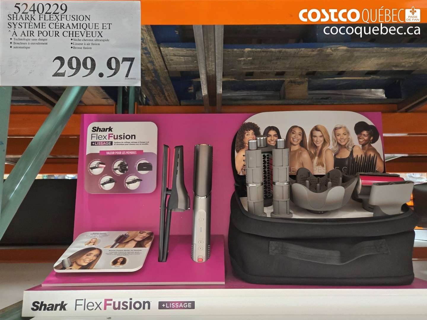 5240229 SHARK FLEXFUSION SYSTÈME CÉRAMIQUE ET À AIR POUR CHEVEUX $299.97