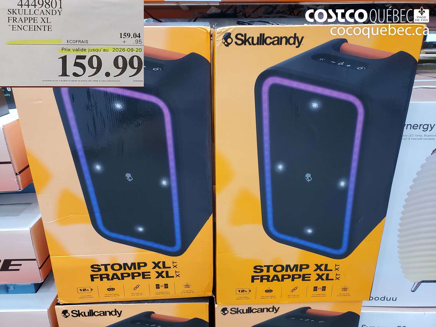 4449801 SKULLCANDY FRAPPE XL (EXPIRES ON 2026-09-20) $159.99