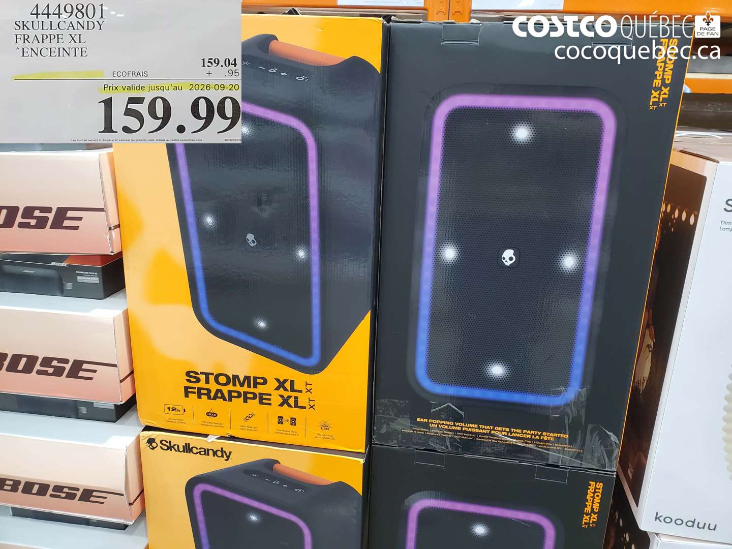 4449801 SKULLCANDY FRAPPE XL (EXPIRES ON 2026-09-20) $159.99