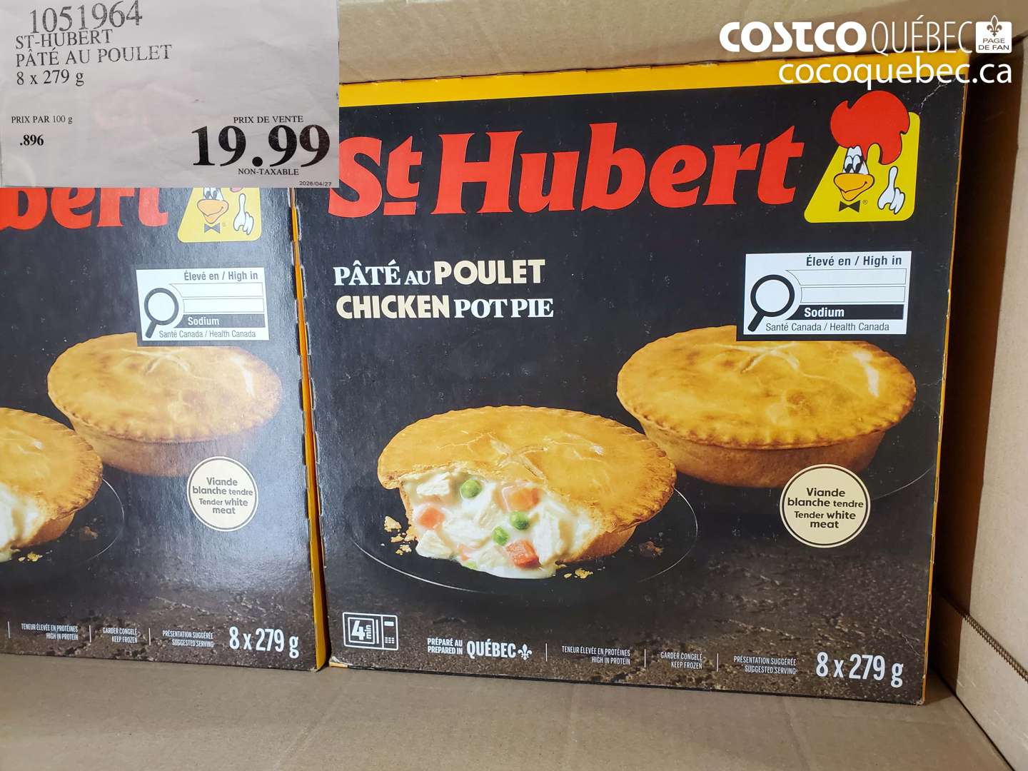 1051964 ST-HUBERT PÂTÉ AU POULET $19.99