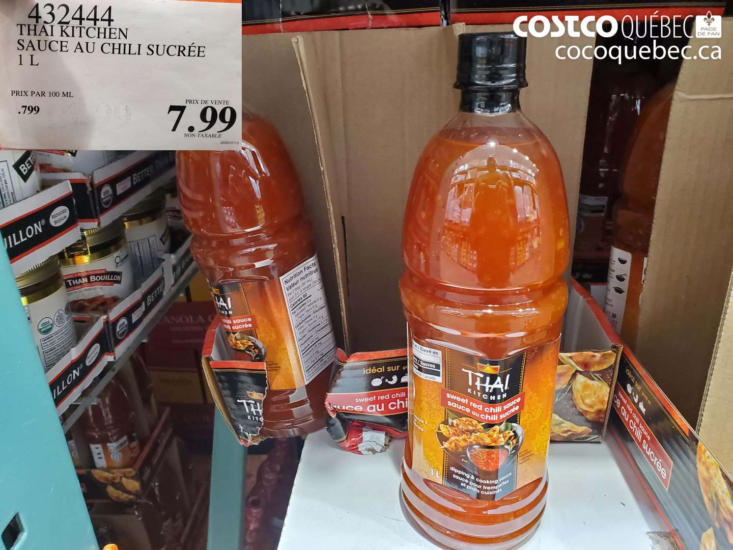 432444 THAI KITCHEN SAUCE AU CHILI SUCRÉE 1 L $7.99