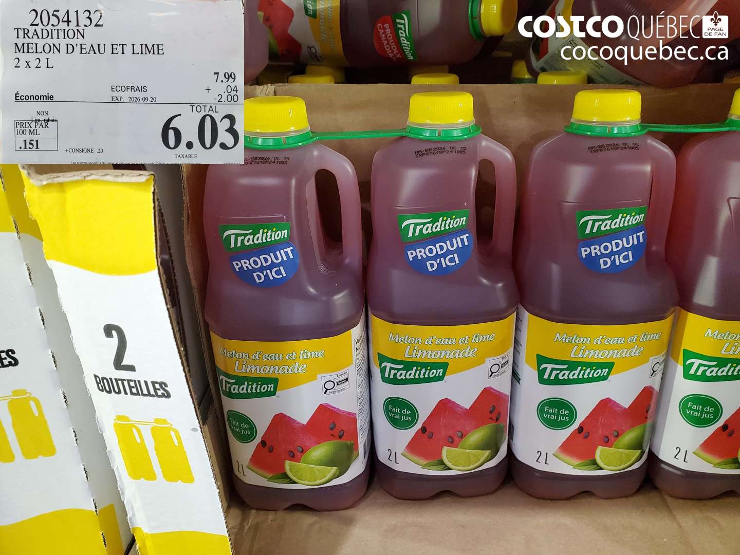2054132 TRADITION MELON D'EAU ET LIME ($2.00 INSTANT SAVINGS EXPIRES ON 2026-09-20) $6.03