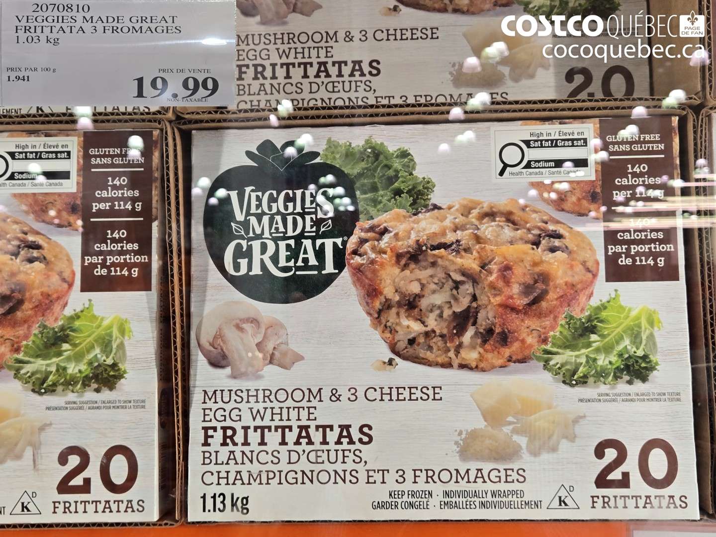 2070810 VEGGIES MADE GREAT FRITTATA 3 FROMAGES $19.99