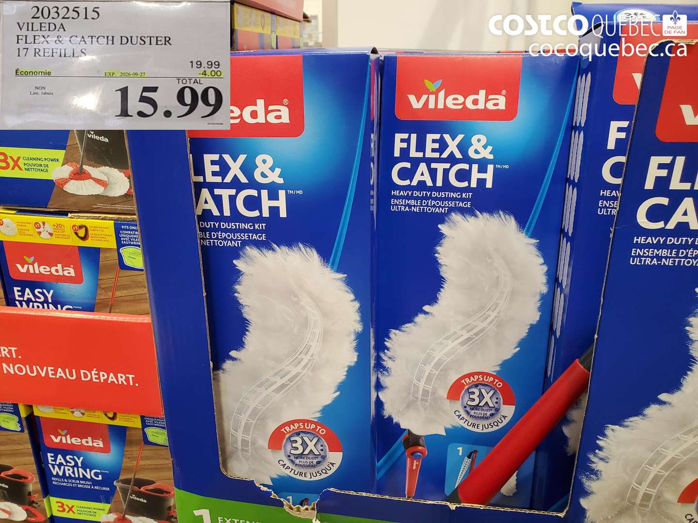 2032515 VILEDA FLEX & CATCH DUSTER 17 REFILLS ($4.00 INSTANT SAVINGS EXPIRES ON 2026-09-27) $15.99