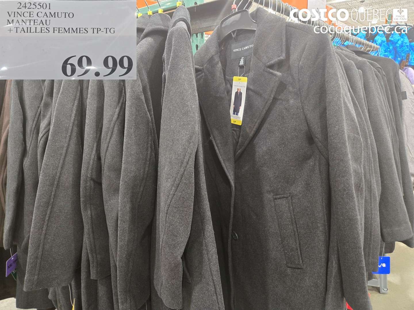 2425501 VINCE CAMUTO MANTEAU $69.99