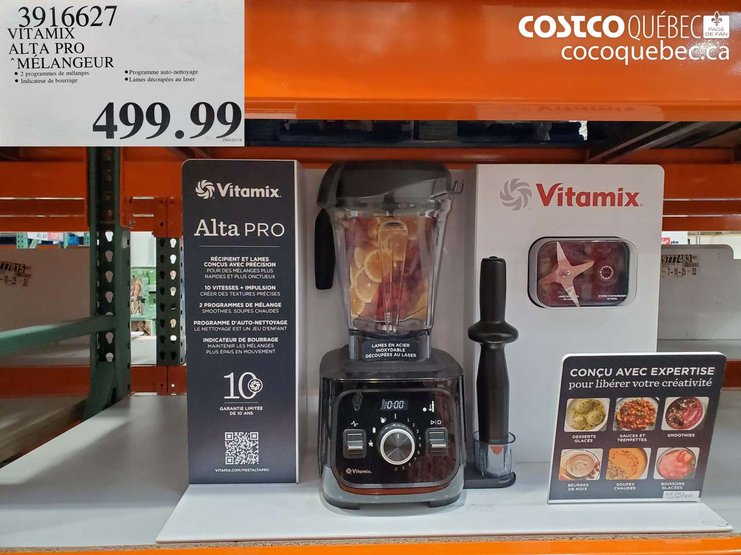 3916627 VITAMIX ALTA PRO MÉLANGEUR $499.99
