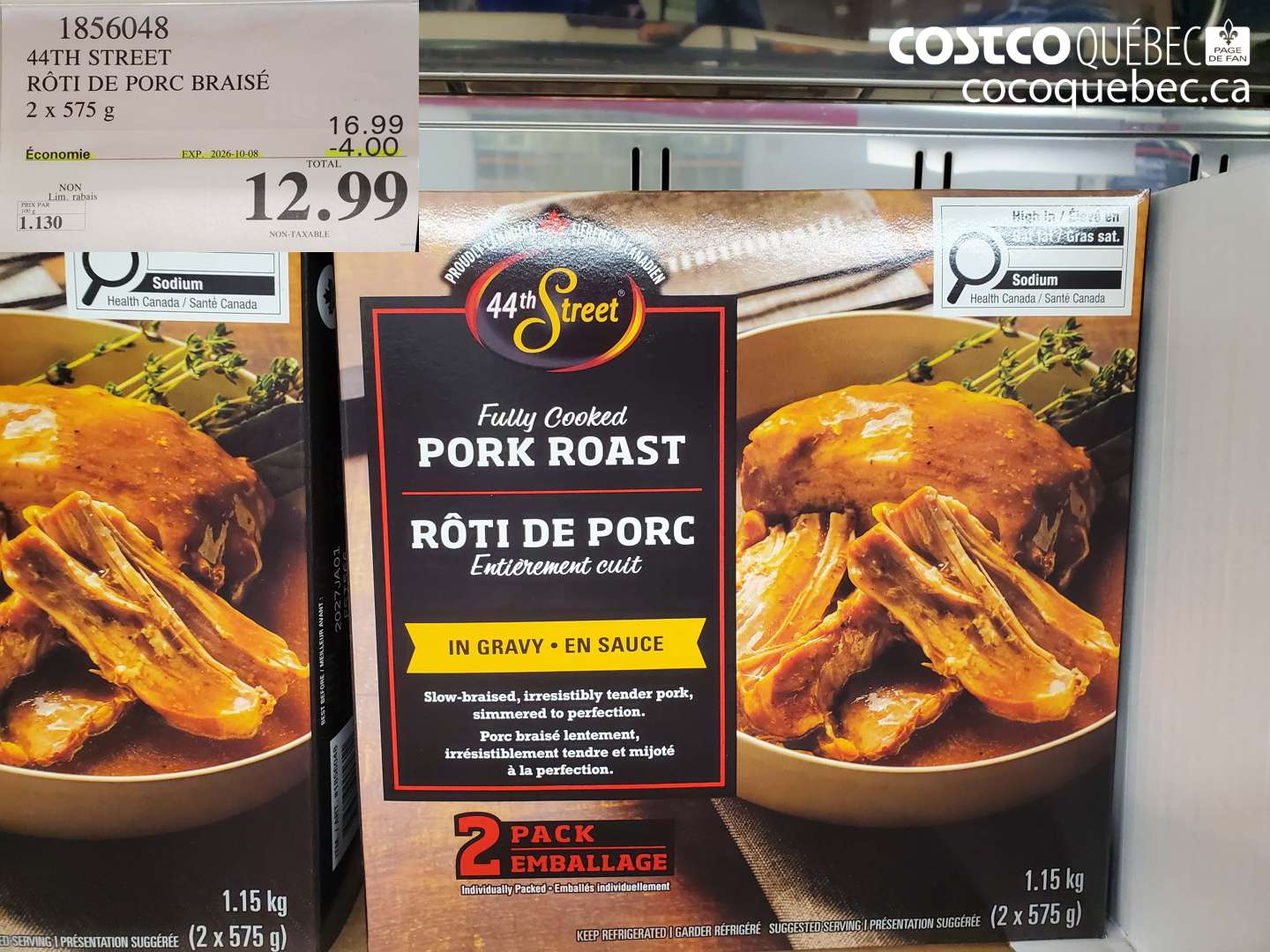 1856048 44TH STREET RÔTI DE PORC BRAISÉ ($4.00 INSTANT SAVINGS EXPIRES ON 2026-10-08) $12.99