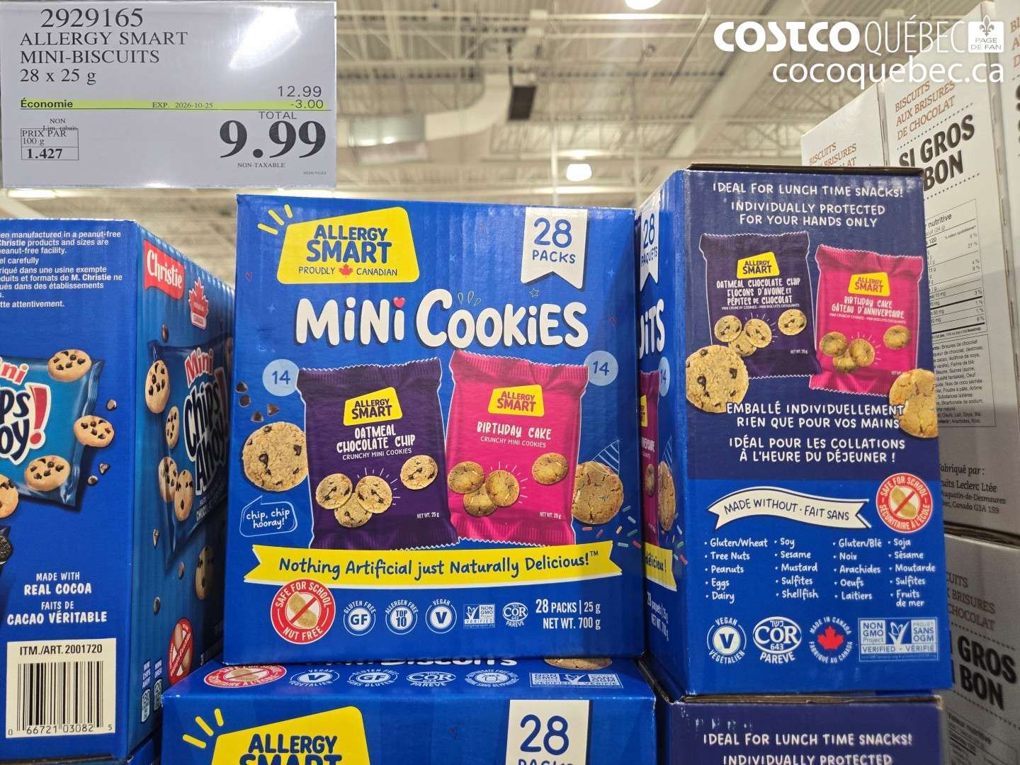 2929165 ALLERGY SMART MINI-BISCUITS ($3.00 INSTANT SAVINGS EXPIRES ON 2026-10-25) $9.99
