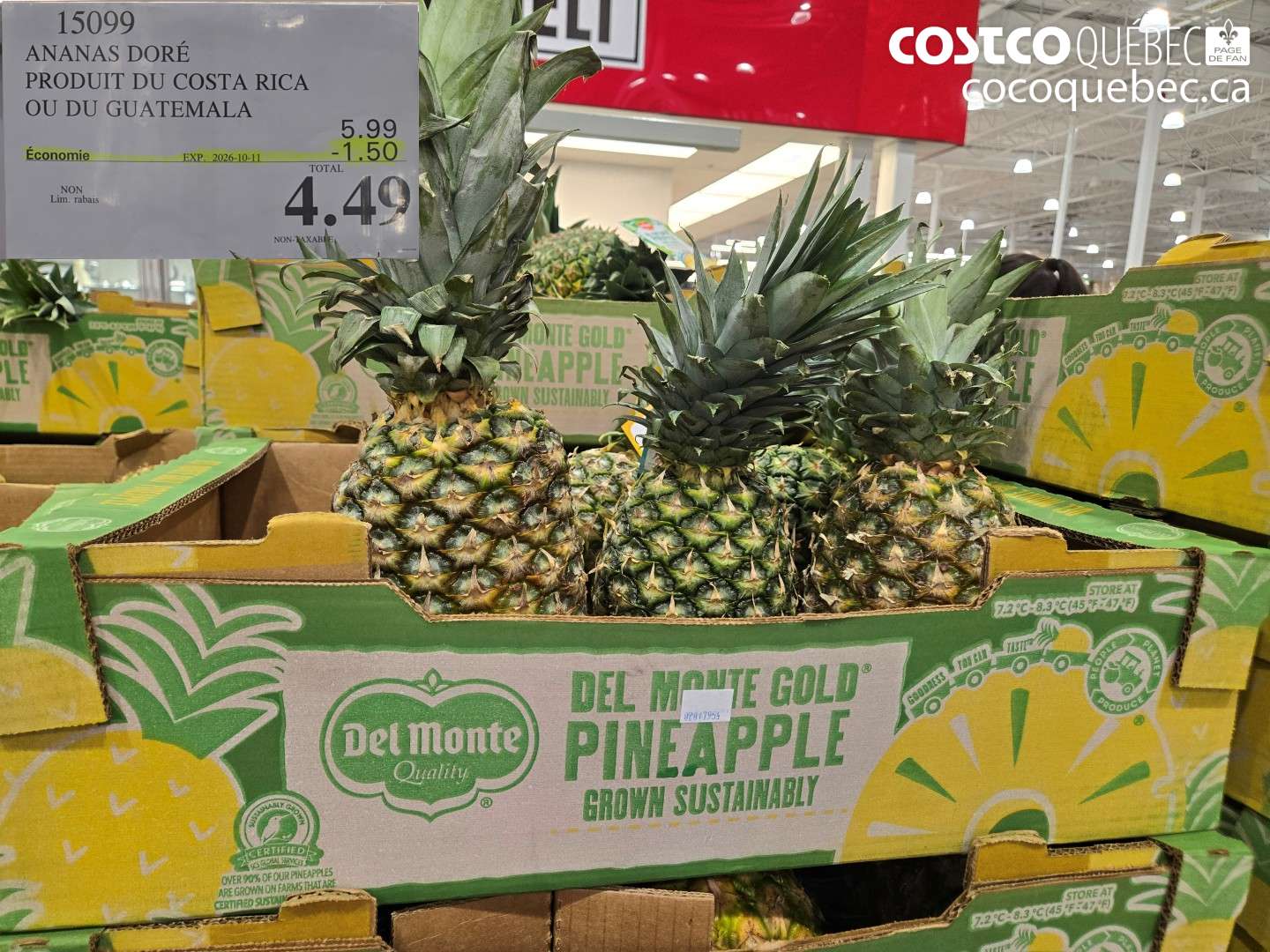 15099 ANANAS DORÉ ($1.50 INSTANT SAVINGS EXPIRES ON 2026-10-11) $4.49