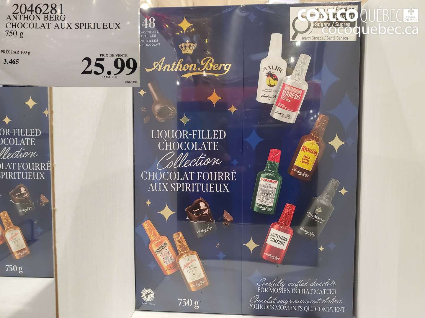 2046281 ANTHON BERG CHOCOLAT AUX SPIRIUEUX $25.99