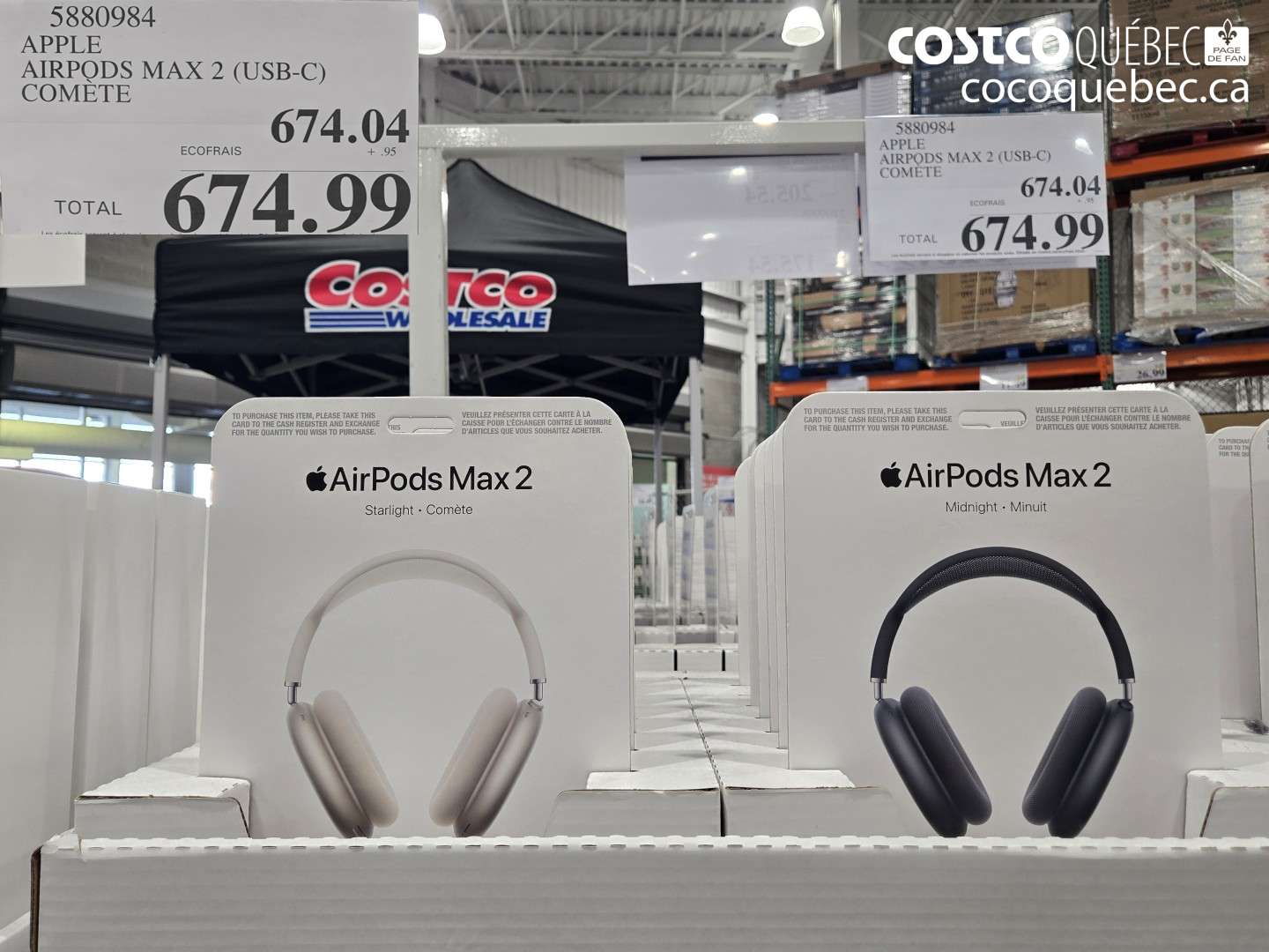 5880984 APPLE AIRPODS MAX 2 (USB-C) COMÈTE $674.99