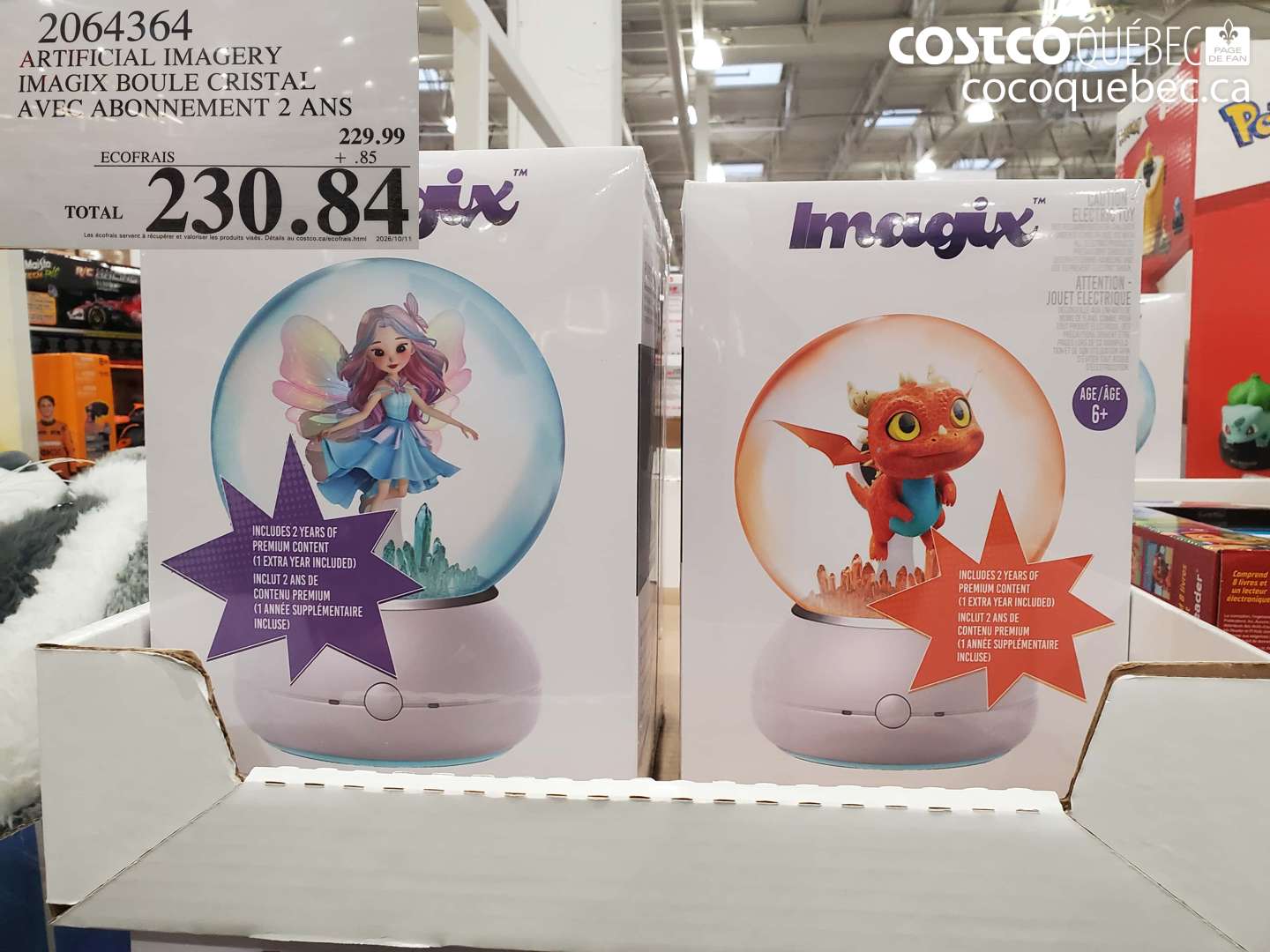 2064364 ARTIFICIAL IMAGERY IMAGIX BOULE CRISTAL AVEC ABONNEMENT 2 ANS $230.84
