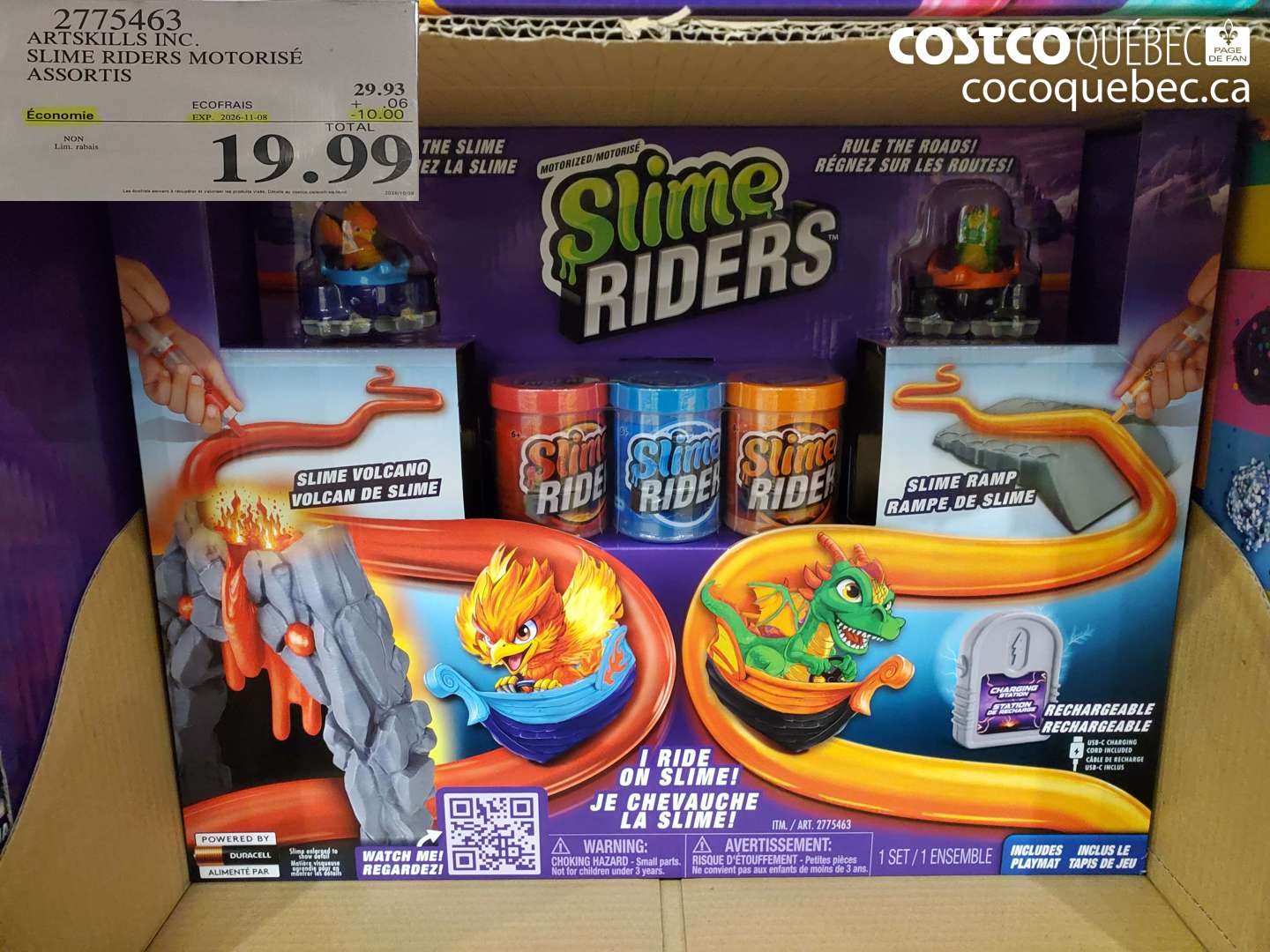 2775463 ARTSKILLS INC. SLIME RIDERS MOTORISÉ ASSORTIS ($10.00 INSTANT SAVINGS EXPIRES ON 2026-11-08) $19.99