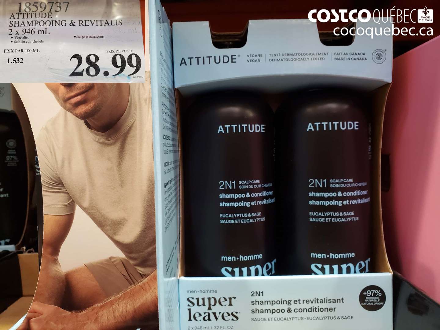 1859737 ATTITUDE SHAMPOOING & REVITALIS $28.99
