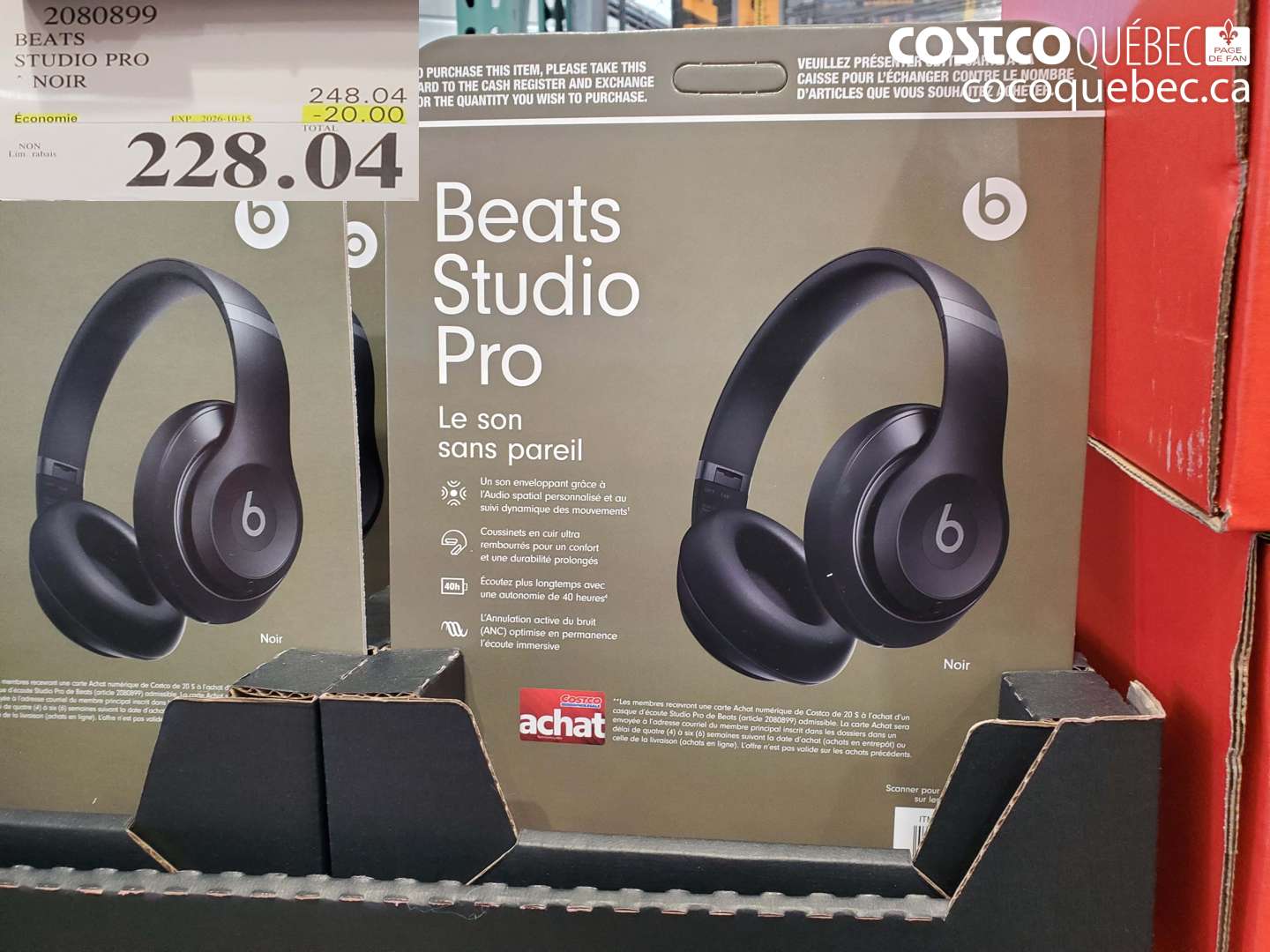 2080899 BEATS STUDIO PRO ($20.00 INSTANT SAVINGS EXPIRES ON 2026-10-15) $228.04
