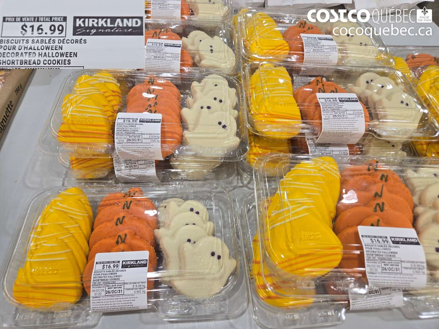 1855174 BISCUITS SABLÉS DÉCORÉS POUR D'HALLOWEEN DECORATED HALLOWEEN SHORTBREAD COOKIES $16.99