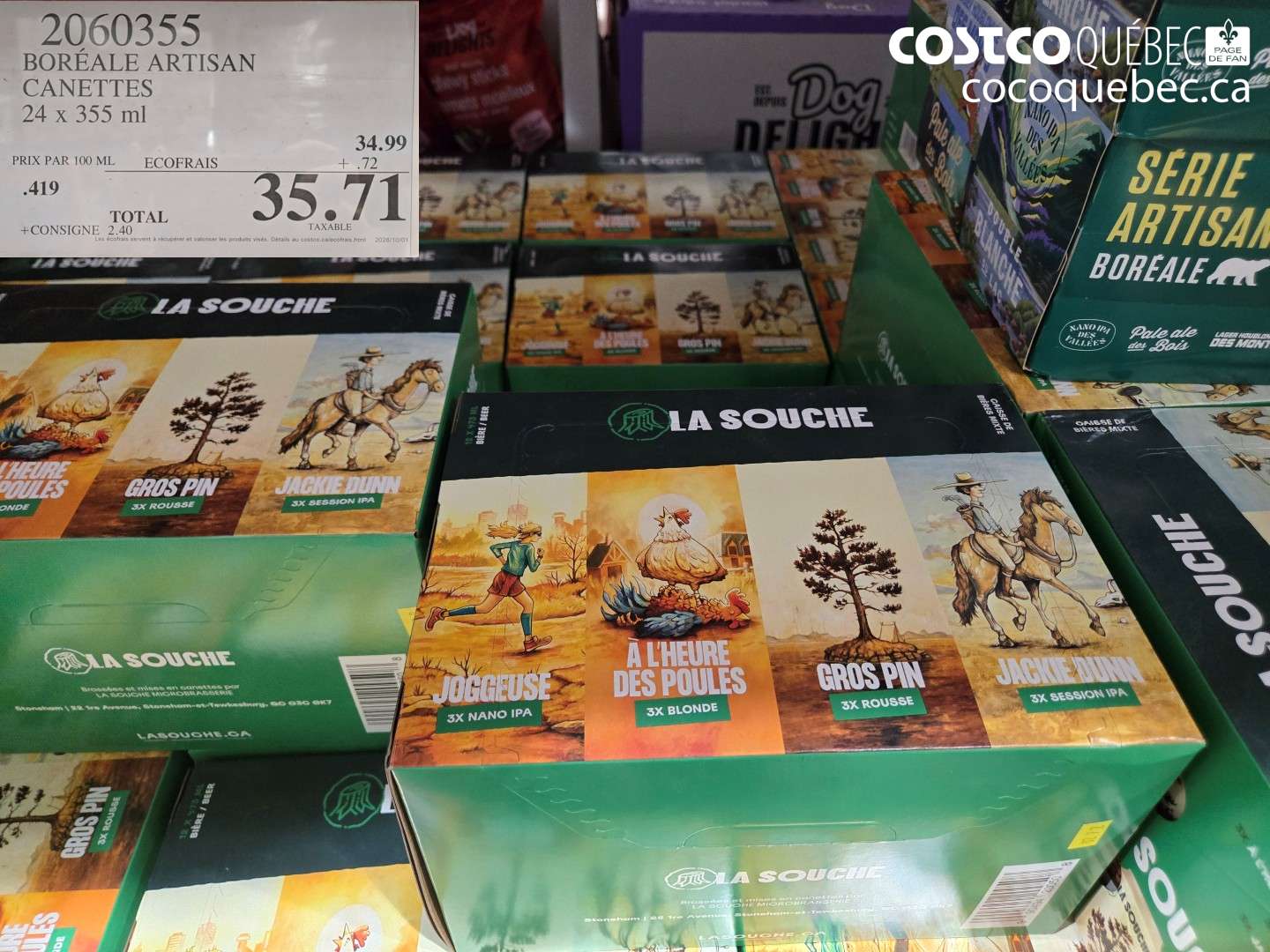 2060355 BORÉALE ARTISAN CANETTES $35.71