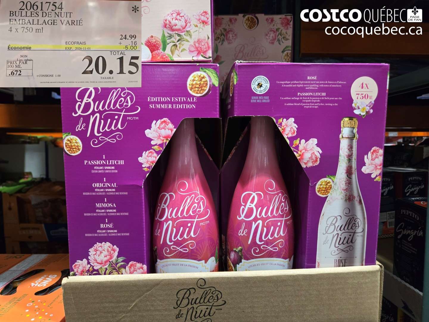 2061754 BULLES DE NUIT EMBALLAGE VARIÉ ($5.00 INSTANT SAVINGS EXPIRES ON 2026-11-01) $20.15