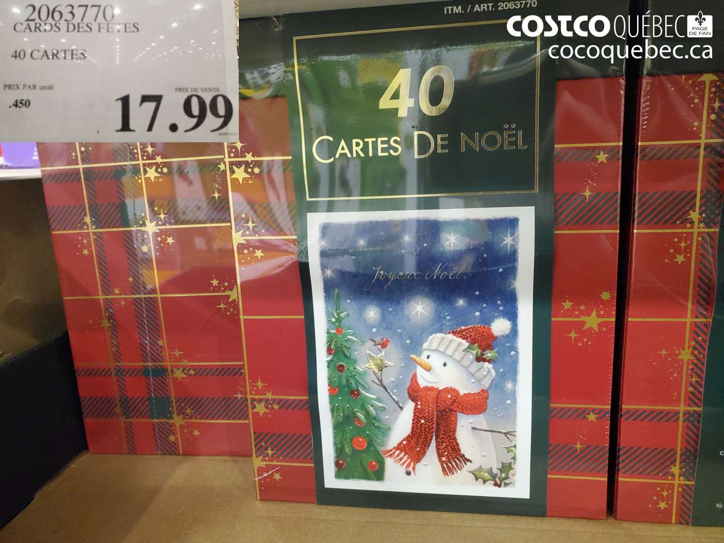 2063770 CARDS DES FETES $17.99