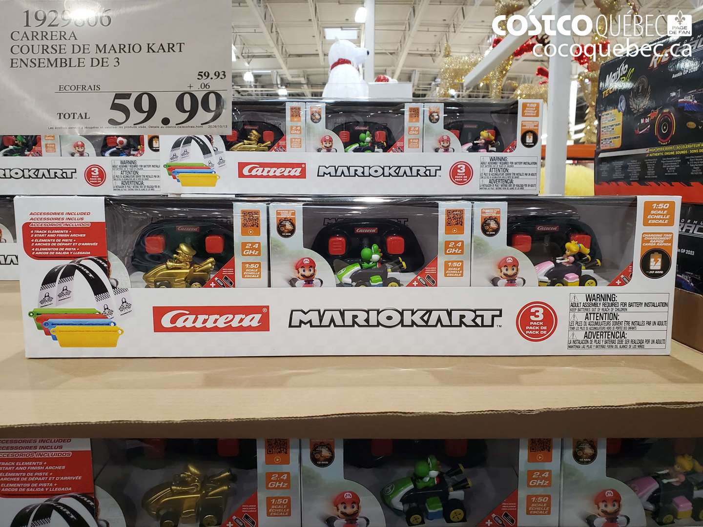 1929806 CARRERA COURSE DE MARIO KART ENSEMBLE DE 3 $59.99