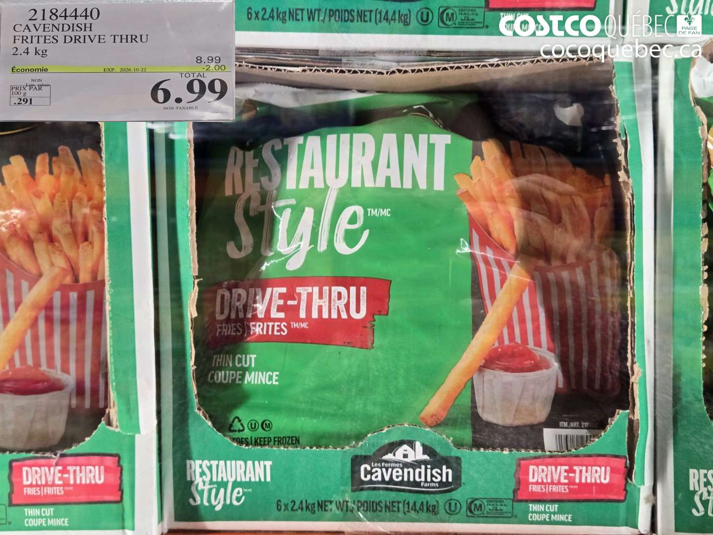 2184440 CAVENDISH FRITES DRIVE THRU ($2.00 INSTANT SAVINGS EXPIRES ON 2026-10-22) $6.99
