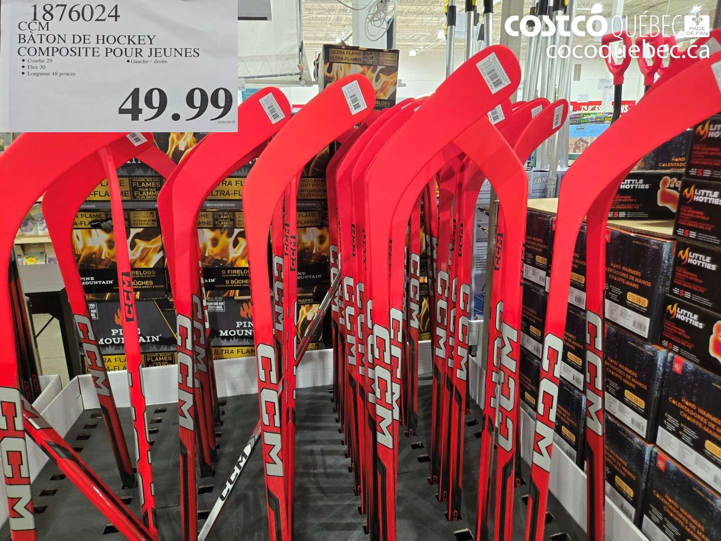 1876024 CCM BÂTON DE HOCKEY COMPOSITE POUR JEUNES $49.99