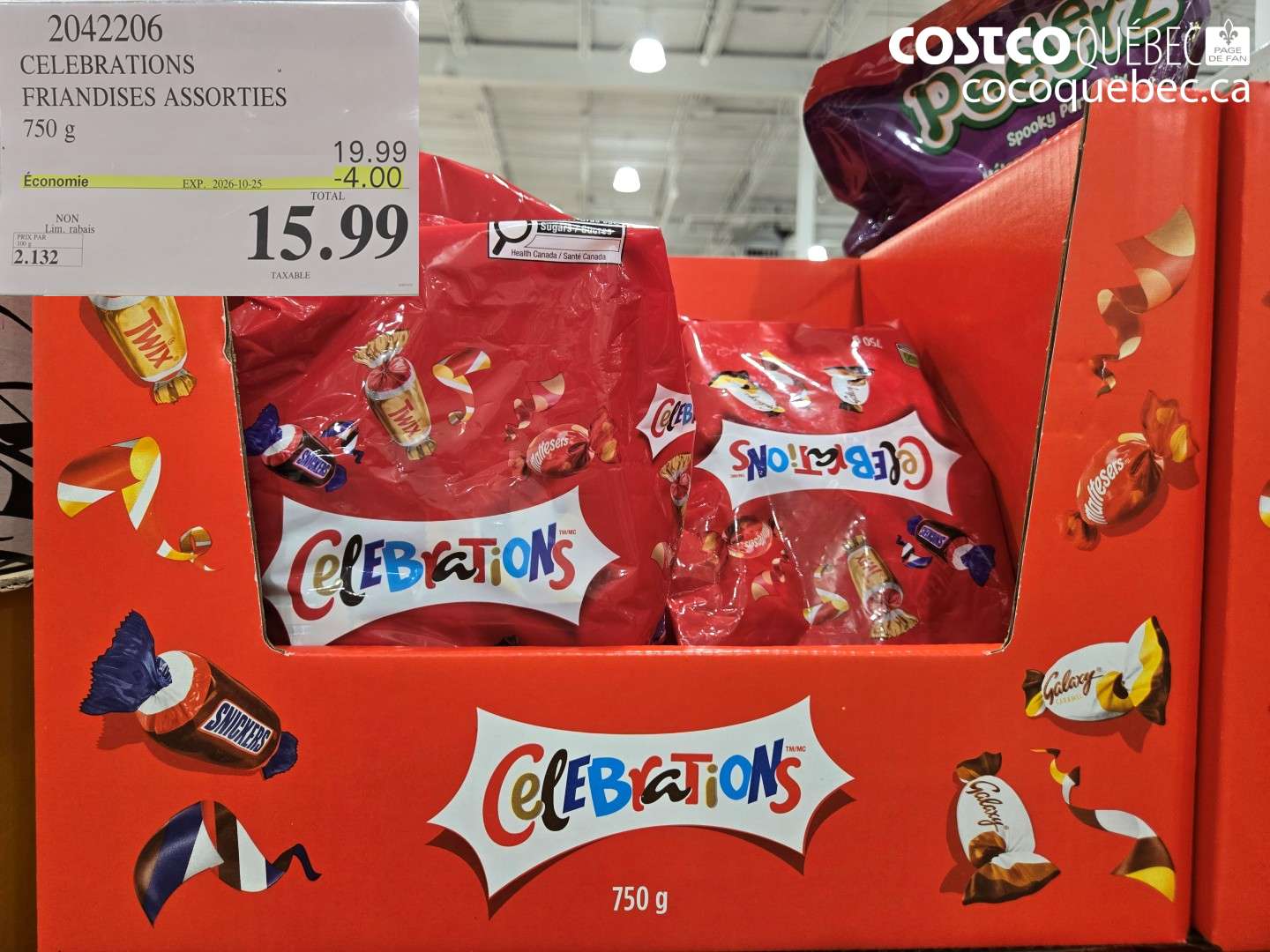 2042206 CELEBRATIONS FRIANDISES ASSORTIES ($4.00 INSTANT SAVINGS EXPIRES ON 2026-10-25) $15.99