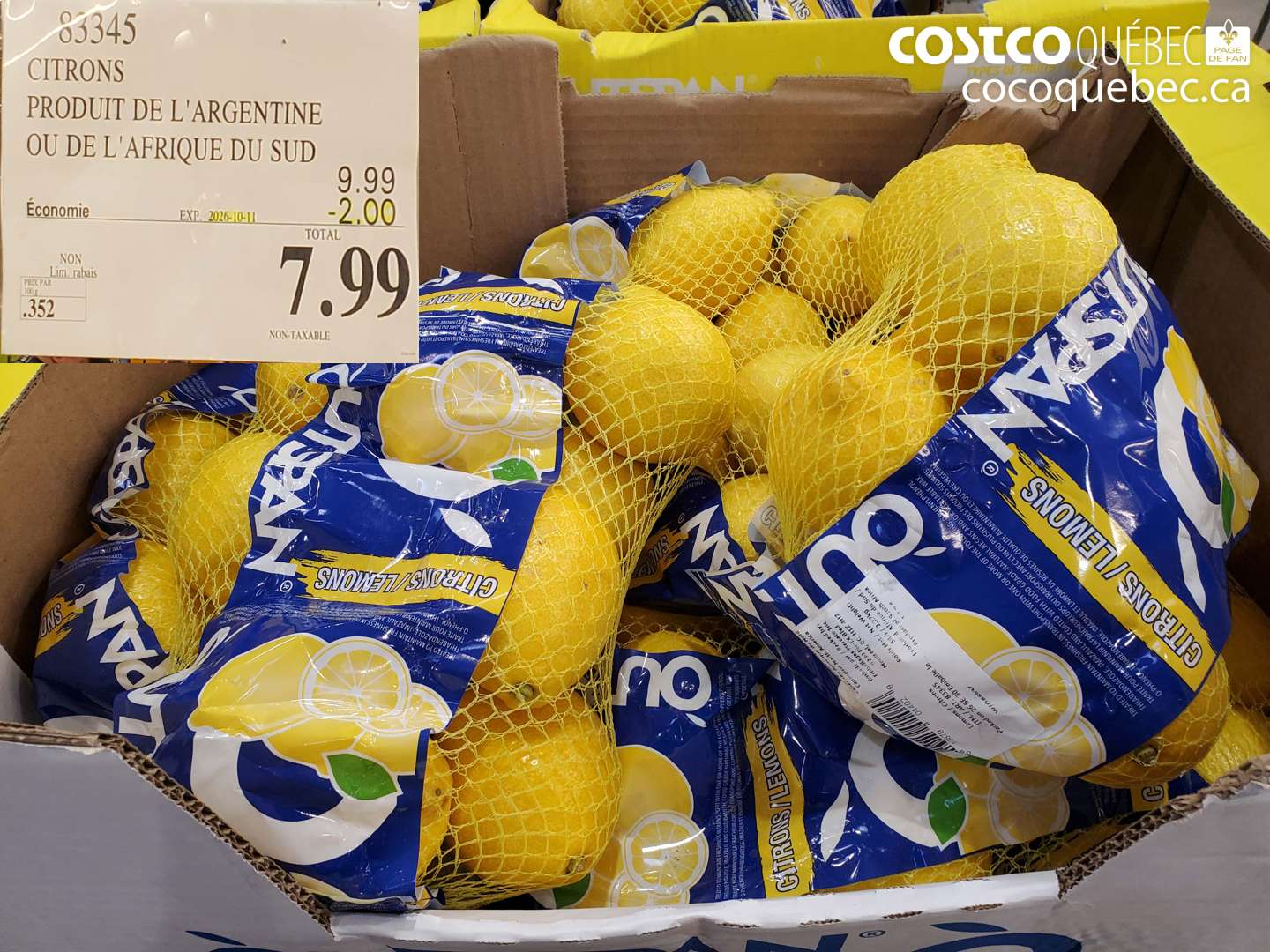 83345 CITRONS ($2.00 INSTANT SAVINGS EXPIRES ON 2026-10-11) $7.99