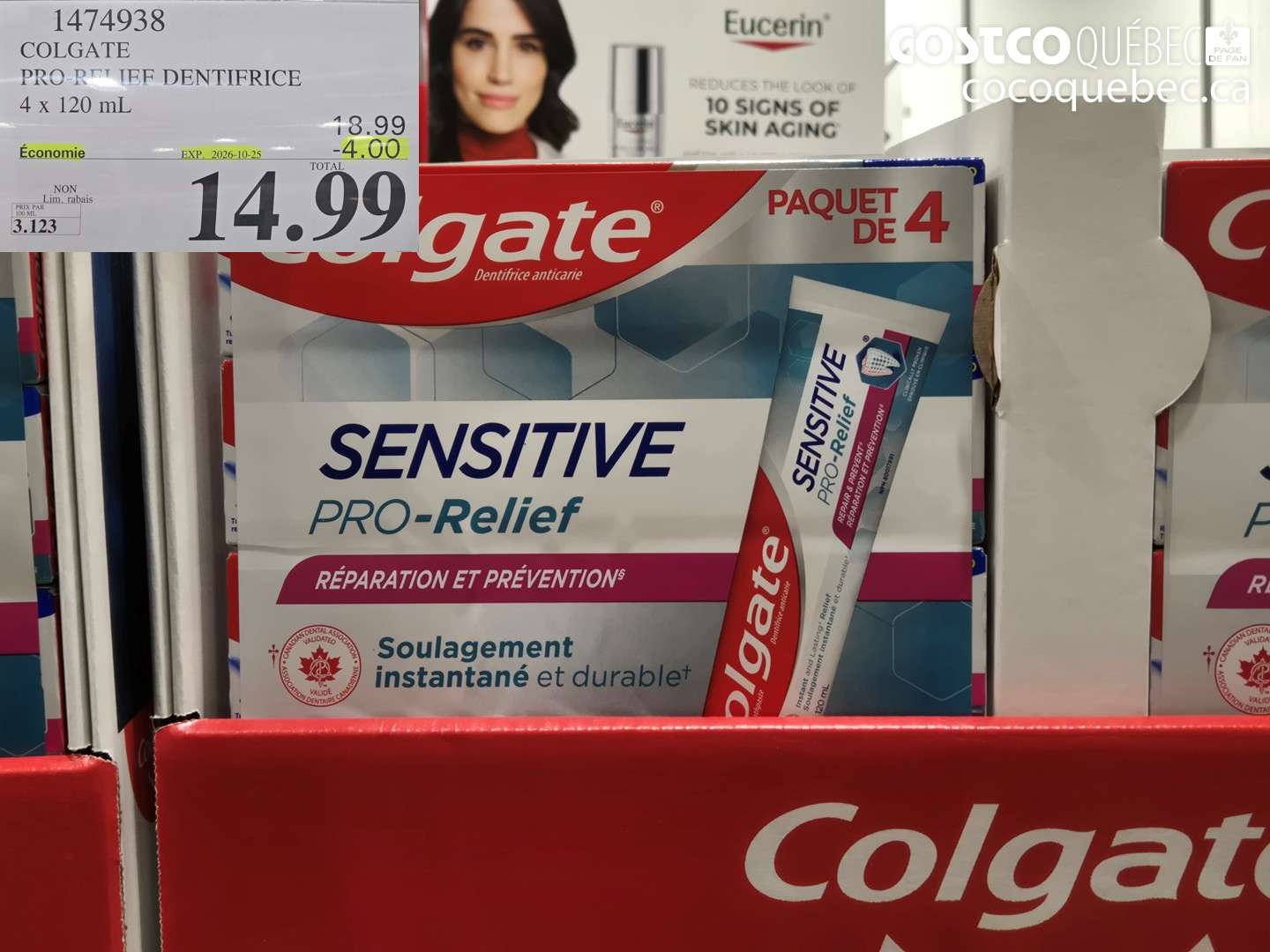 1474938 COLGATE PRO RELIEF DENTIFRICE ($4.00 INSTANT SAVINGS EXPIRES ON 2026-10-25) $14.99