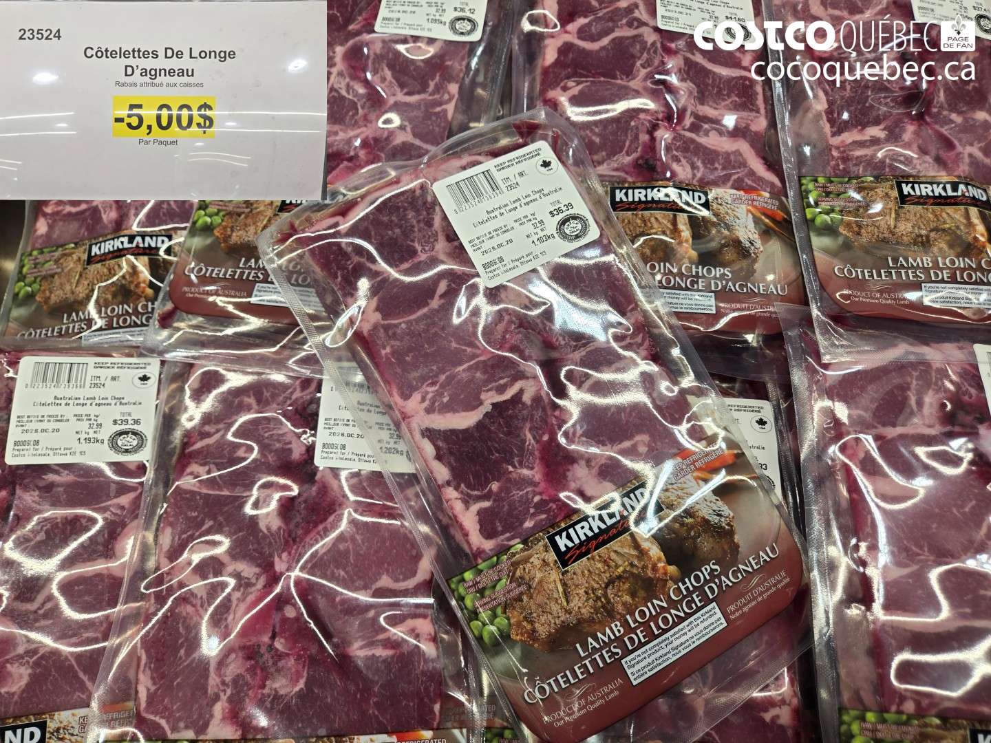 23524 CÔTELETTES DE LONGE D’AGNEAU ($5.00 INSTANT SAVINGS)