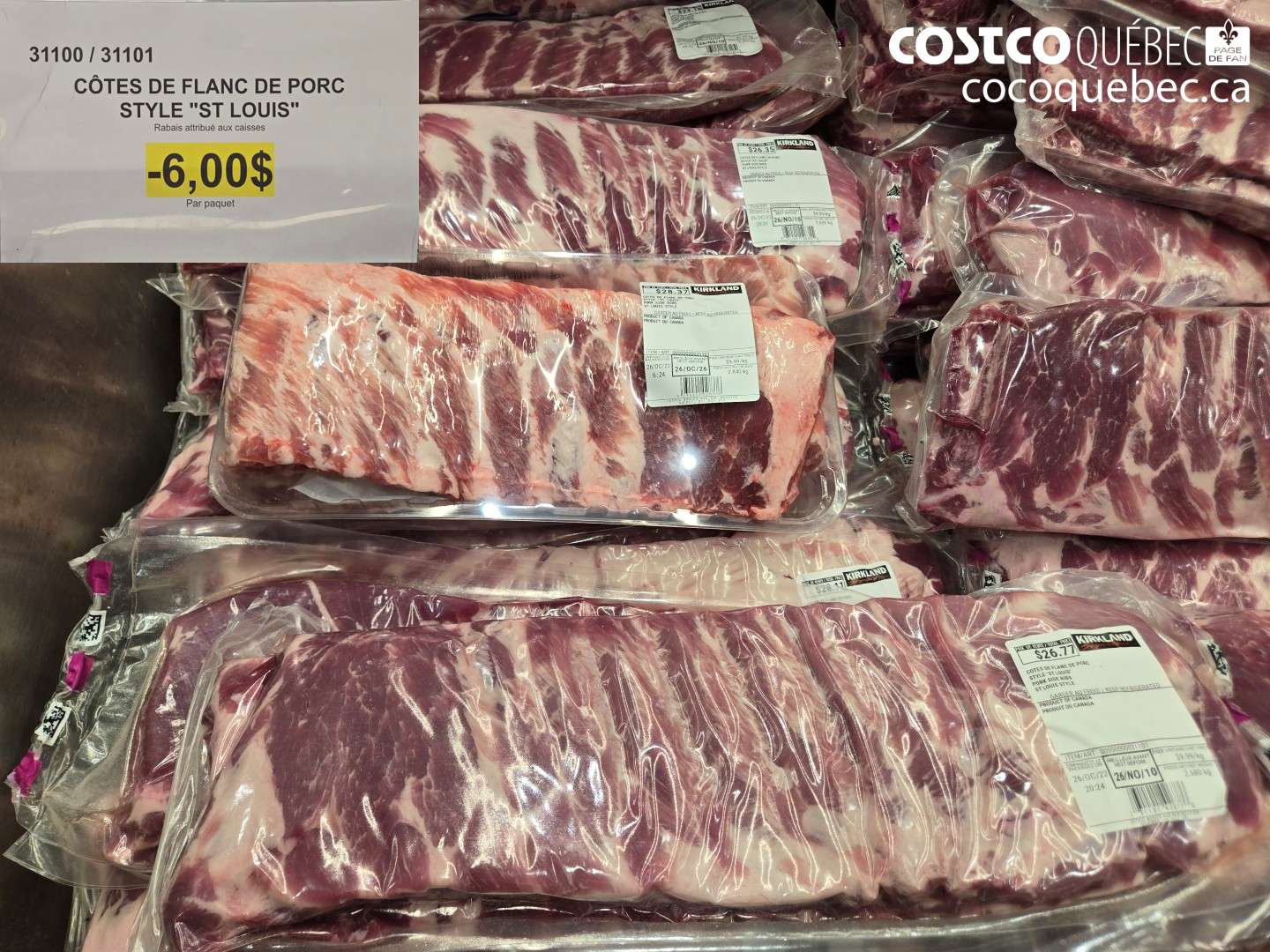 31100 CÔTES DE FLANC DE PORC STYLE 