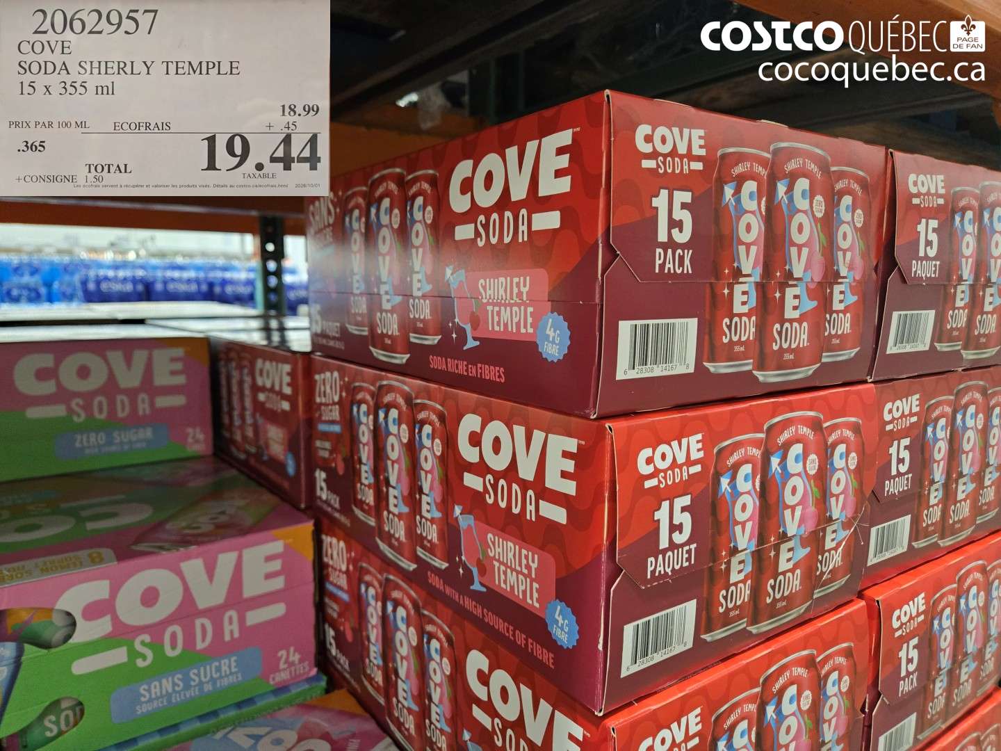 2062957 COVE SODA SHERLY TEMPLE $19.44