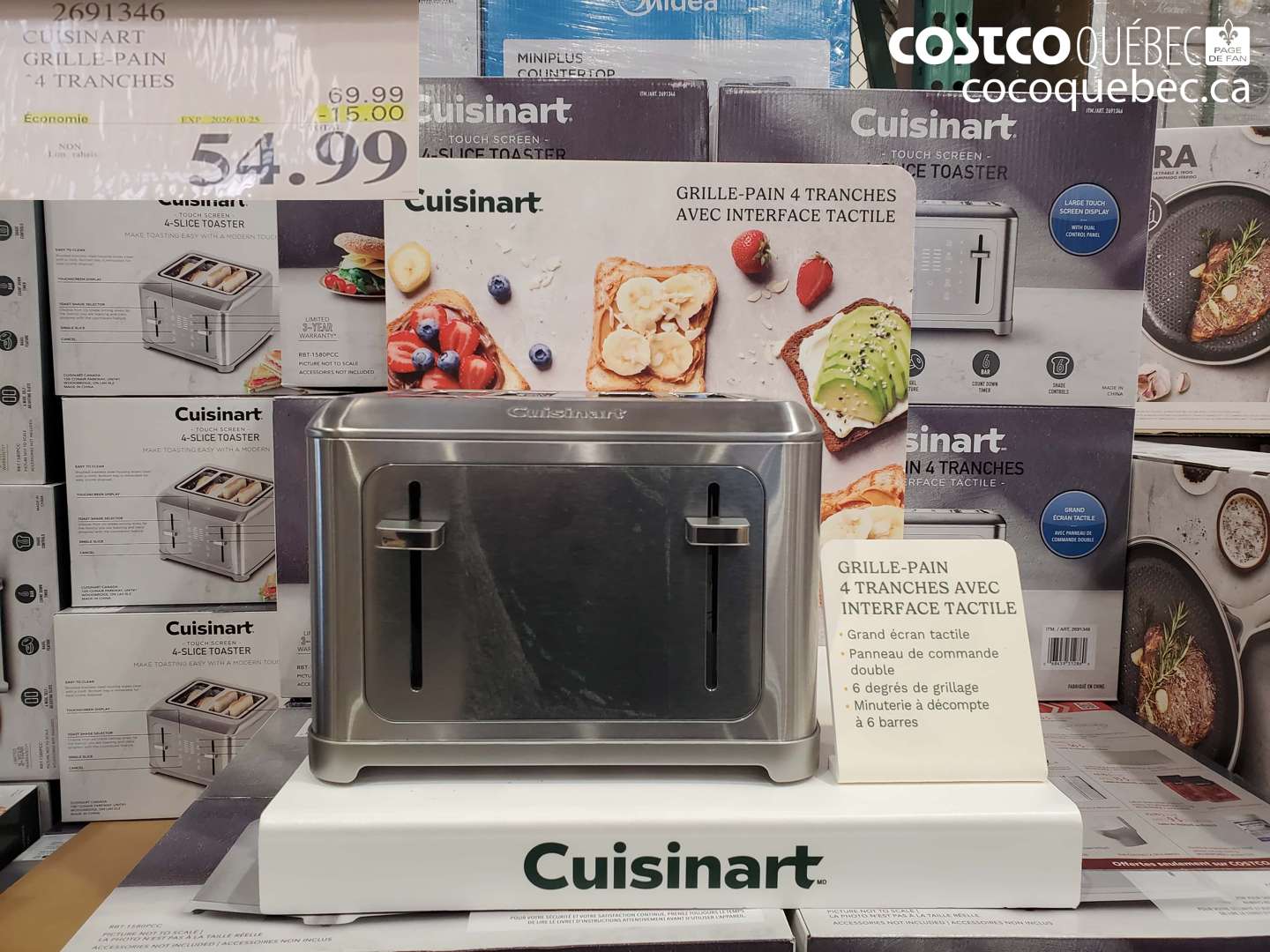 2691346 CUISINART GRILLE-PAIN ($15.00 INSTANT SAVINGS EXPIRES ON 2026-10-25) $54.99