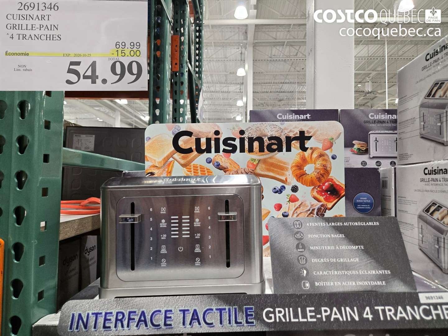 2691346 CUISINART GRILLE-PAIN ($15.00 INSTANT SAVINGS EXPIRES ON 2026-10-25) $54.99