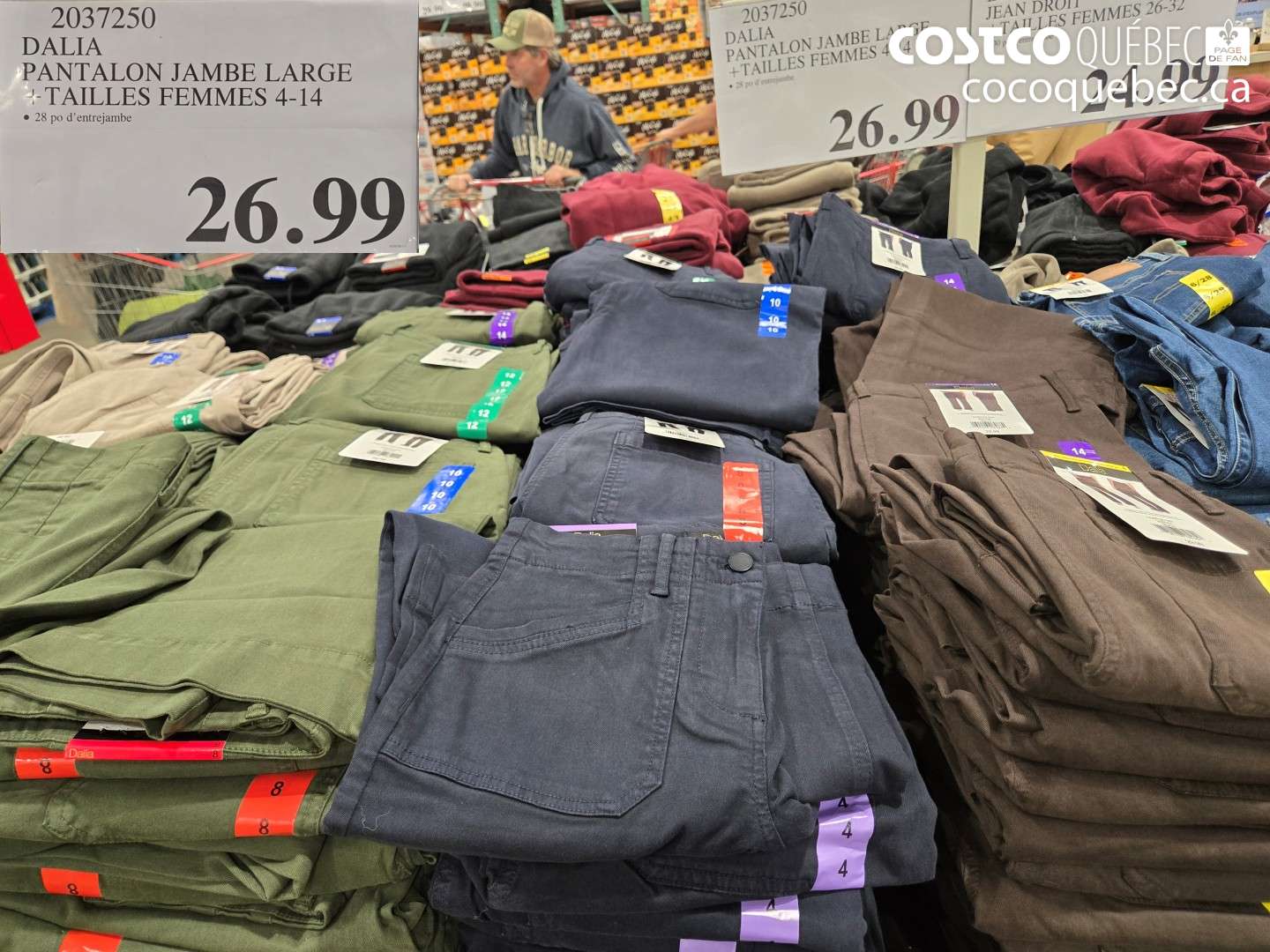 2037250 DALIA PANTALON JAMBE LARGE + TAILLES FEMMES 4-14 $26.99