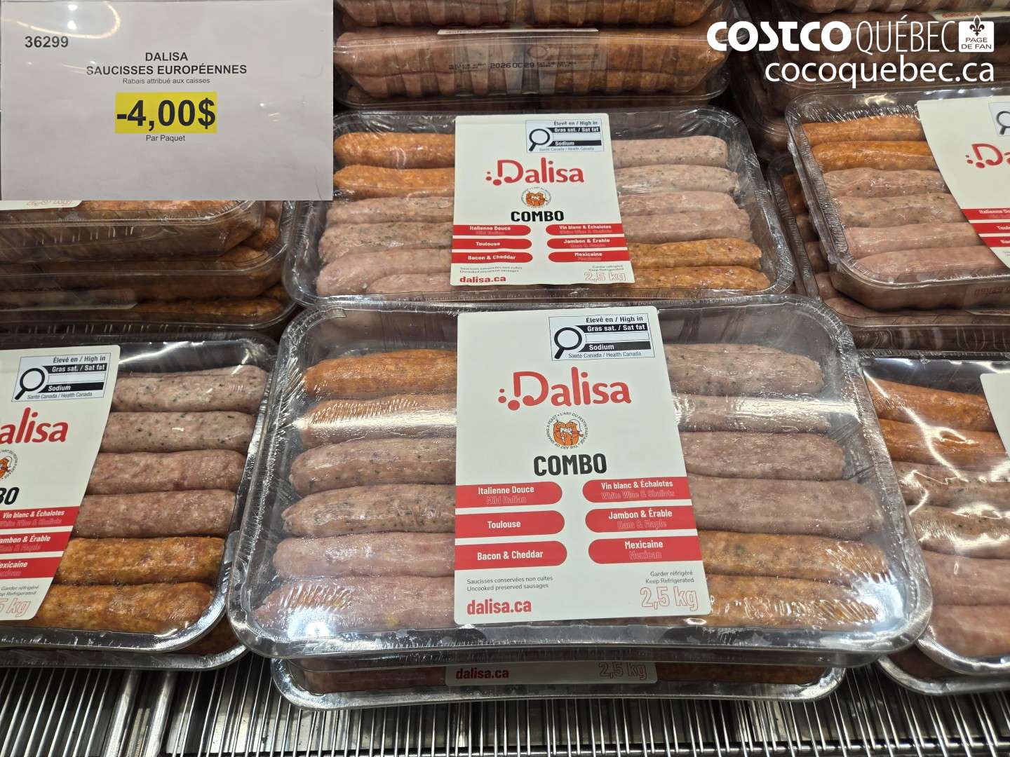 36299 DALISA SAUCISSES EUROPÉENNES ($4.00 INSTANT SAVINGS)